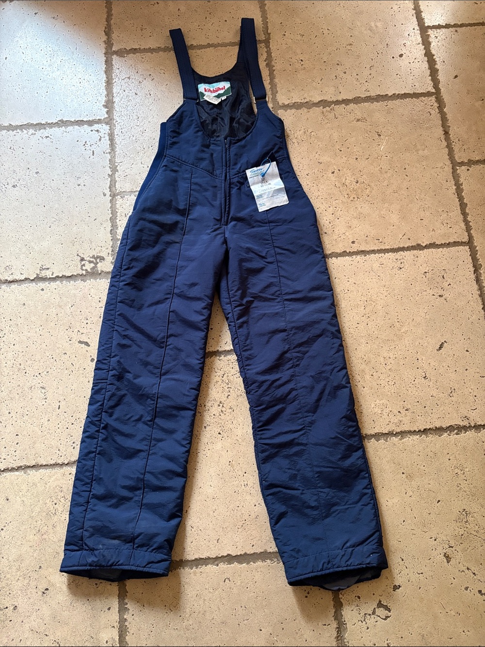 Vintage Kitzbuhel Women’s Navy One-Piece Snow Bib Overalls EUC 10 *Needs Wash*
